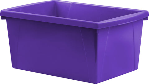 5.5 Gallon (21L) Classroom Storage Bin, Purple (Case of 6)                                                              