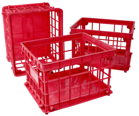 Standard Letter/Legal File Crate, Class Red (Case of 3)                                                                 
