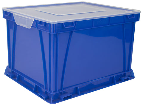 Storage and Filing Cube, School Blue/Clear (case of 3)                                                                  