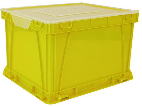 Storage and Filing Cube, School Yellow/Clear (case of 3)                                                                