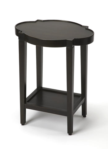 Butler Jobert Black Quatrefoil End Table