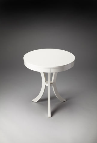 Butler Gerard Glossy White Side Table