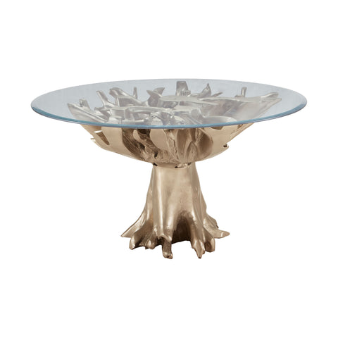 Champagne Teak Root Entry Table