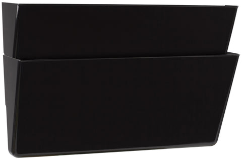 Storex Recycled Wall Files, Legal, 2-Pack, Black (Case of 6)