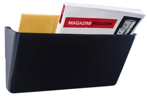 Storex Recycled Wall Files, 6-Pack, Letter, Black (Case of 4)