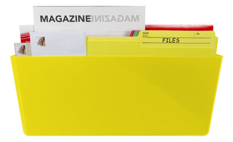 Magnetic Wall Pocket, Legal, Class Yellow (Case of 6)                                                                   