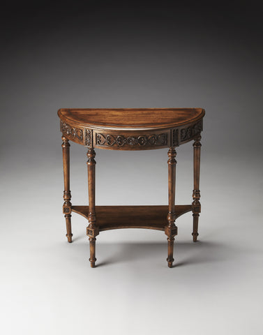 Butler Danelle Dark Toffee Demilune Console Table