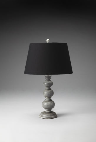 Butler  Carved Wood Table Lamp