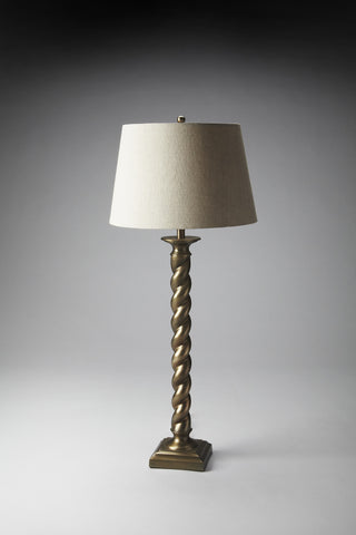 Butler  Antique Brass Finish Table Lamp
