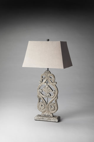 Butler  Cathedral Gray Finish Table Lamp