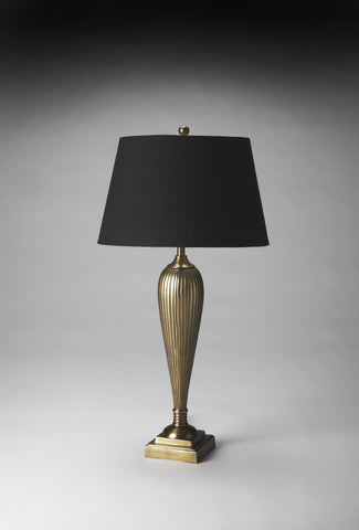 Butler  Antique Brass Finish Table Lamp