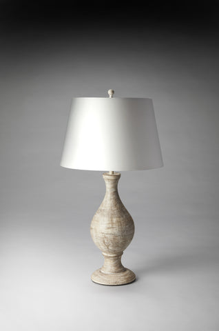 Butler  White Wash Finish Table Lamp