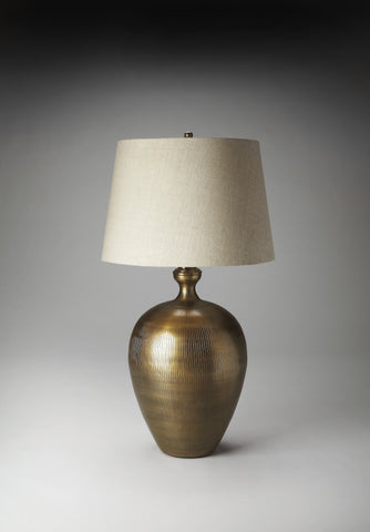 Butler  Antique Brass Finish Table Lamp