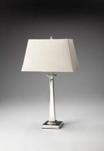 Butler  Nickel Finish Table Lamp