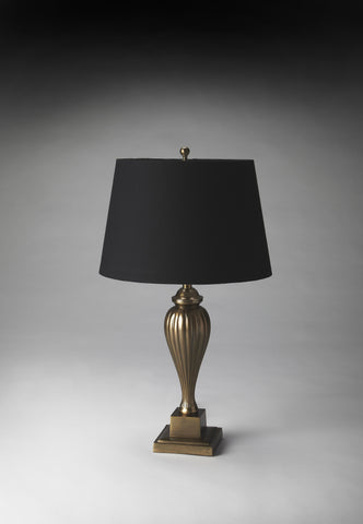 Butler  Antique Brass Finish Table Lamp