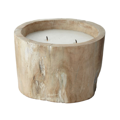 White Pepper Log Candle - Sm 