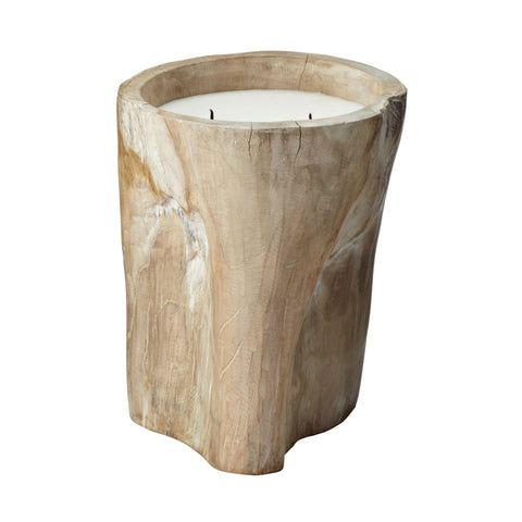 White Pepper Log Candle - Lg 