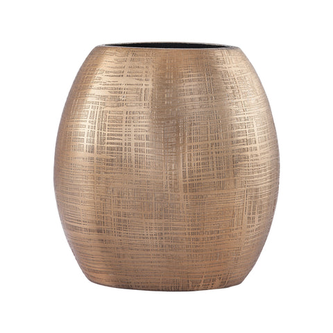 Kolkata 7-Inch Vase In Gold