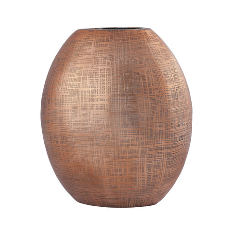 Kolkata 10-Inch Vase In Copper