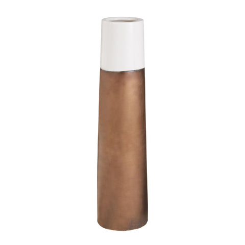 Dip Two-Tone Ceramic Tubular Vases