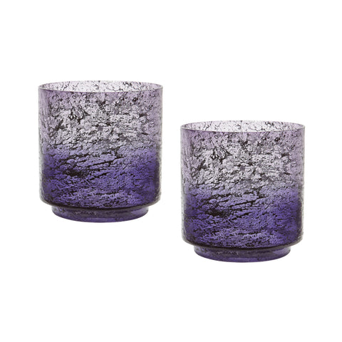 Plum Ombre Hurricane - Set Of 2 
