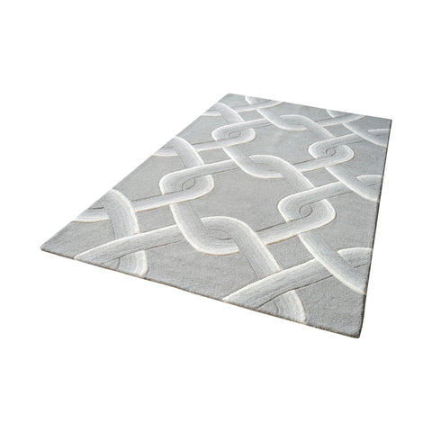 Desna Handtufted Wool Rug In Grey - 9ft x 12ft