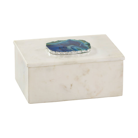 Marble and Blue Agate Box
