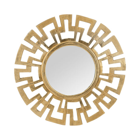 Cast Greek Key Mirror 