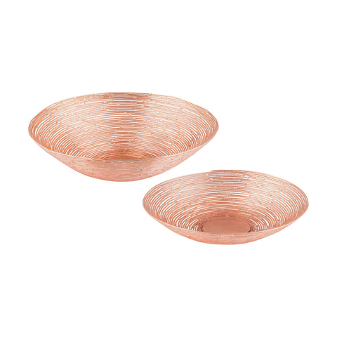 Tam-Tam Copper Finished Basket Set