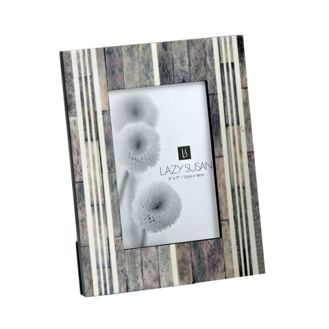 Gray And White Horn And Bone Frame