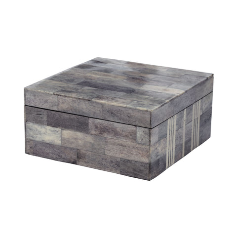 Gray And White Bone Boxes - Lg 