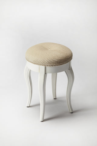 Butler Nadia Cottage White Vanity Stool