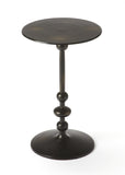 Butler Zora Black Iron Pedestal End Table