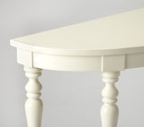 Butler Amherst White Demilune Console Table