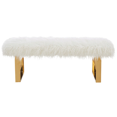 Leif & Starr 401-266WT Angelica Double Bench White