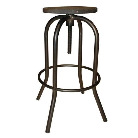 Leif & Starr 203-937 Arlo Adjustable Stool Gunmetal, 2 Pack