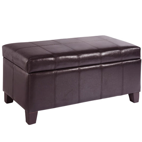 Leif & Starr 402-449BN Bella Storage Ottoman Brown
