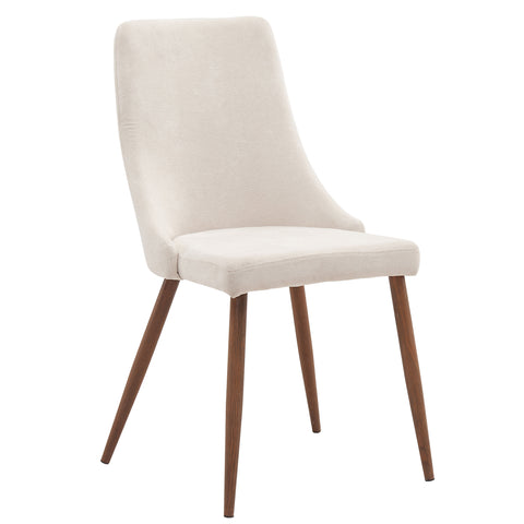 Leif & Starr 202-182BG Cora Side Chair Beige, 2 Pack