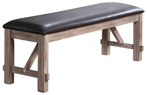 Leif & Starr 401-132 Dakota Double Bench Antique Walnut