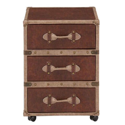 Leif & Starr 501-384BN-3D Esquire 3D Accent Table Brown