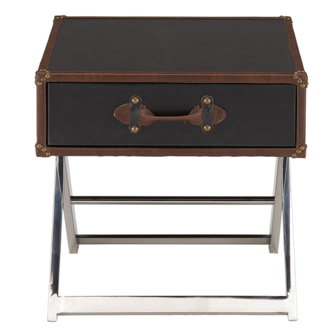 Leif & Starr 501-384GY-1D Esquire 1D Accent Table Grey