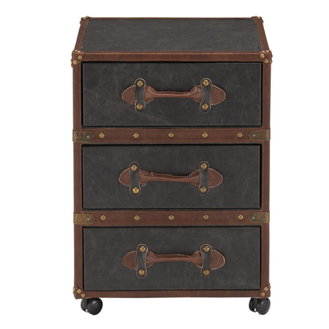 Leif & Starr 501-384GY-3D Esquire 3D Accent Table Grey