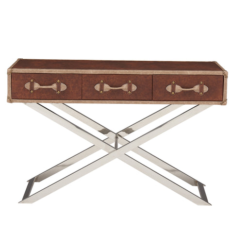 Leif & Starr 502-384BN Esquire Console Table Brown