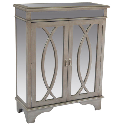 Leif & Starr 502-142 Fiona Console Cabinet Antique Silver