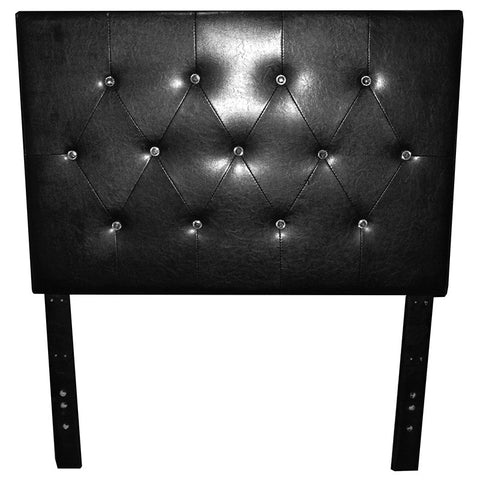 Leif & Starr 151-820T-BK Glitz 39" Headboard Only Black