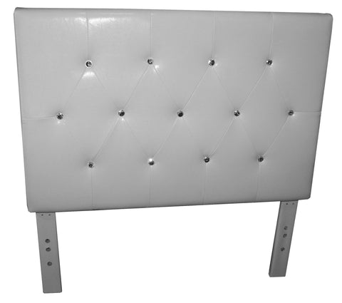 Leif & Starr 151-820T-WT Glitz 39" Headboard Only White
