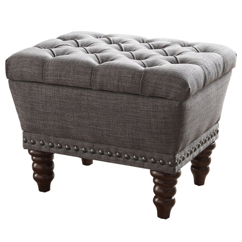 Leif & Starr 401-317S-GY Hampton Single Storage Bench Grey