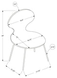L&S Basics 10023 Dining Chair - 4Pcs / 34"H / Natural Bentwood With Chrome