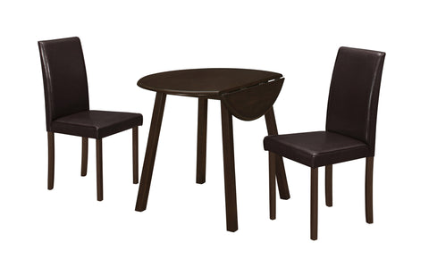 L&S Basics 10055 Dining Table - 36"Dia / Cappuccino Veneer