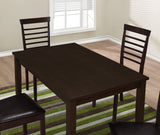 L&S Basics 10053 Dining Chair - 2Pcs / 37"H Cappuccino / Dark Brown Seat